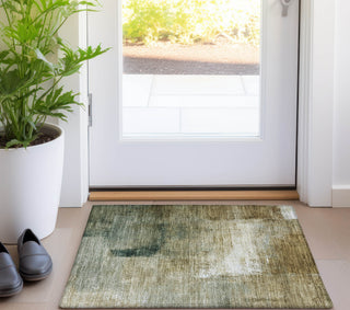 Piper Looms Chantille Modern ACN787 Brown Machine Washable Area Rug Scatter Lifestyle Image Feature