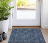 Piper Looms Chantille Floral ACN788 Blue Machine Washable Area Rug Scatter Lifestyle Image Feature
