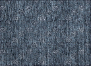 Piper Looms Chantille Floral ACN788 Blue Machine Washable Area Rug Scatter Main Image