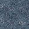 Piper Looms Chantille Floral ACN788 Blue Machine Washable Area Rug Swatch Image