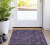 Piper Looms Chantille Floral ACN788 Eggplant Machine Washable Area Rug Scatter Lifestyle Image Feature