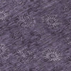 Piper Looms Chantille Floral ACN788 Eggplant Machine Washable Area Rug Swatch Image