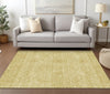 Piper Looms Chantille Floral ACN789 Gold Machine Washable Area Rug Lifestyle Image Feature