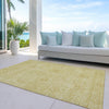 Piper Looms Chantille Floral ACN789 Gold Machine Washable Area Rug Outdoor Lifestyle Image Feature