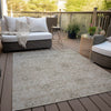 Piper Looms Chantille Floral ACN789 Khaki Machine Washable Area Rug Outdoor Lifestyle Image Feature