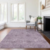 Piper Looms Chantille Floral ACN789 Plum Machine Washable Area Rug Lifestyle Image Feature