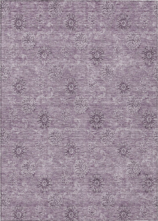 Piper Looms Chantille Floral ACN789 Plum Machine Washable Area Rug main image