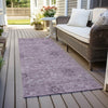 Piper Looms Chantille Floral ACN789 Plum Machine Washable Area Rug Runner Outdoor Lifestyle Image Feature