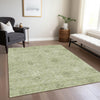 Piper Looms Chantille Floral ACN789 Sage Machine Washable Area Rug Lifestyle Image Feature