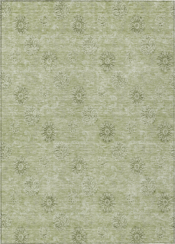 Piper Looms Chantille Floral ACN789 Sage Machine Washable Area Rug main image