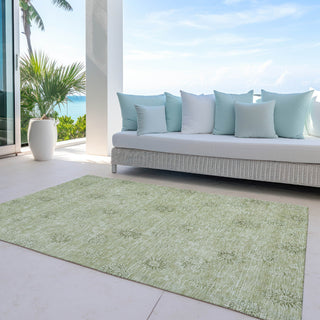 Piper Looms Chantille Floral ACN789 Sage Machine Washable Area Rug Outdoor Lifestyle Image Feature