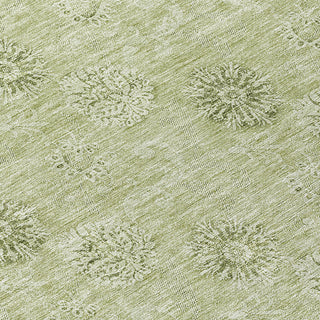 Piper Looms Chantille Floral ACN789 Sage Machine Washable Area Rug Swatch Image