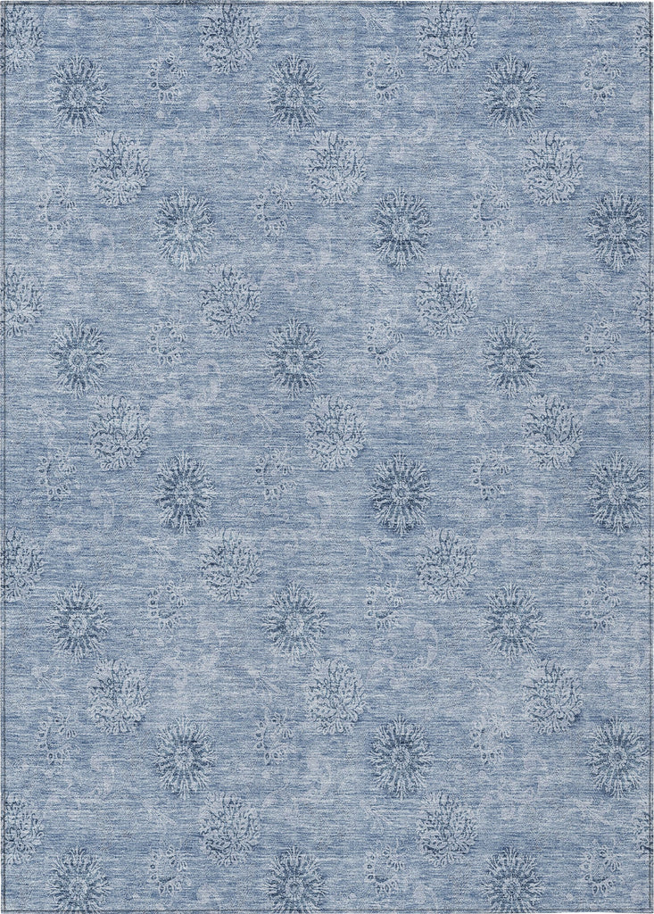 Piper Looms Chantille Floral ACN789 Sky Machine Washable Area Rug main image