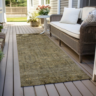 Piper Looms Chantille Southwest ACN790 Brown Machine Washable Area Rug Runner Outdoor Lifestyle Image Feature