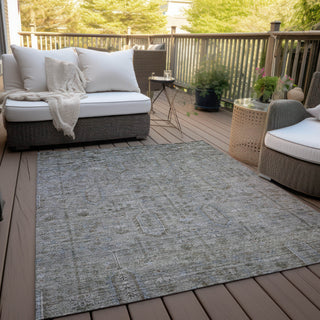 Piper Looms Chantille Southwest ACN790 Granite Machine Washable Area Rug Outdoor Lifestyle Image Feature