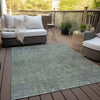 Piper Looms Chantille Southwest ACN790 Green Machine Washable Area Rug Outdoor Lifestyle Image Feature