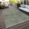 Piper Looms Chantille Southwest ACN790 Green Machine Washable Area Rug Outdoor Lifestyle Image Feature