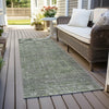 Piper Looms Chantille Southwest ACN790 Green Machine Washable Area Rug Runner Outdoor Lifestyle Image Feature