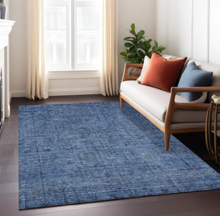 Piper Looms Chantille Southwest ACN790 Navy Machine Washable Area Rug Lifestyle Image Feature