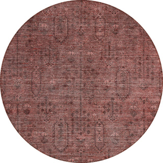 Piper Looms Chantille Southwest ACN790 Paprika Machine Washable Area Rug Round Main Image