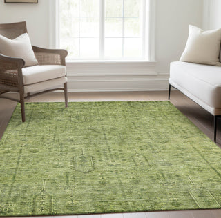 Piper Looms Chantille Southwest ACN790 Sage Machine Washable Area Rug Lifestyle Image Feature