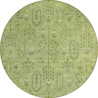 Piper Looms Chantille Southwest ACN790 Sage Machine Washable Area Rug Round Main Image