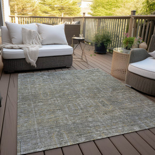 Piper Looms Chantille Southwest ACN790 Taupe Machine Washable Area Rug Outdoor Lifestyle Image Feature