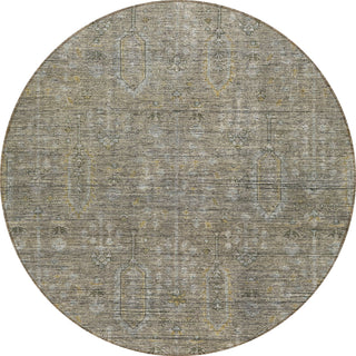 Piper Looms Chantille Southwest ACN790 Taupe Machine Washable Area Rug Round Main Image
