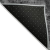 Piper Looms Chantille Lines ACN792 Gray Machine Washable Area Rug Backing Image