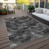 Piper Looms Chantille Lines ACN792 Gray Machine Washable Area Rug Outdoor Lifestyle Image Feature