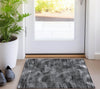 Piper Looms Chantille Lines ACN792 Gray Machine Washable Area Rug Scatter Lifestyle Image Feature