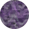 Piper Looms Chantille Lines ACN792 Purple Machine Washable Area Rug Round Main Image