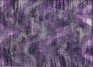 Piper Looms Chantille Lines ACN792 Purple Machine Washable Area Rug Scatter Main Image