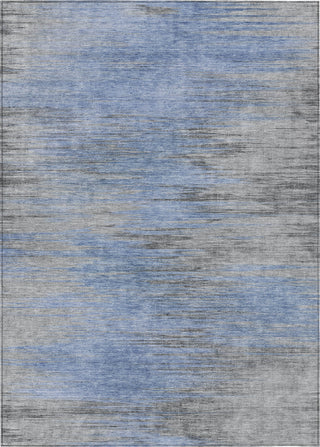 Piper Looms Chantille Lines ACN793 Blue Machine Washable Area Rug main image