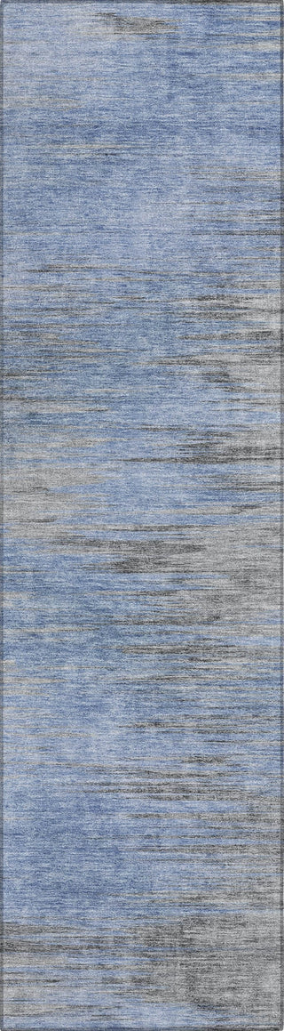 Piper Looms Chantille Lines ACN793 Blue Machine Washable Area Rug Runner Main Image