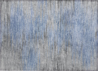 Piper Looms Chantille Lines ACN793 Blue Machine Washable Area Rug Scatter Main Image