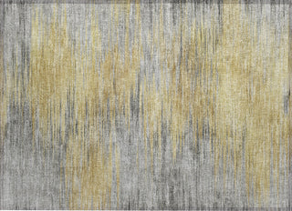 Piper Looms Chantille Lines ACN793 Gold Machine Washable Area Rug Scatter Main Image