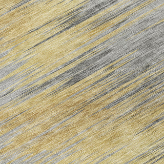Piper Looms Chantille Lines ACN793 Gold Machine Washable Area Rug Swatch Image