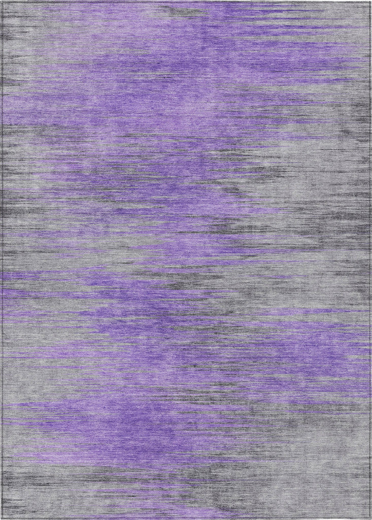 Piper Looms Chantille Lines ACN793 Purple Machine Washable Area Rug main image