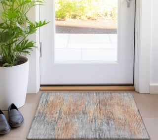 Piper Looms Chantille Lines ACN793 Salmon Machine Washable Area Rug Scatter Lifestyle Image Feature