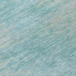 Piper Looms Chantille Lines ACN794 Aqua Machine Washable Area Rug Swatch Image