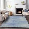 Piper Looms Chantille Lines ACN794 Denim Machine Washable Area Rug Lifestyle Image Feature