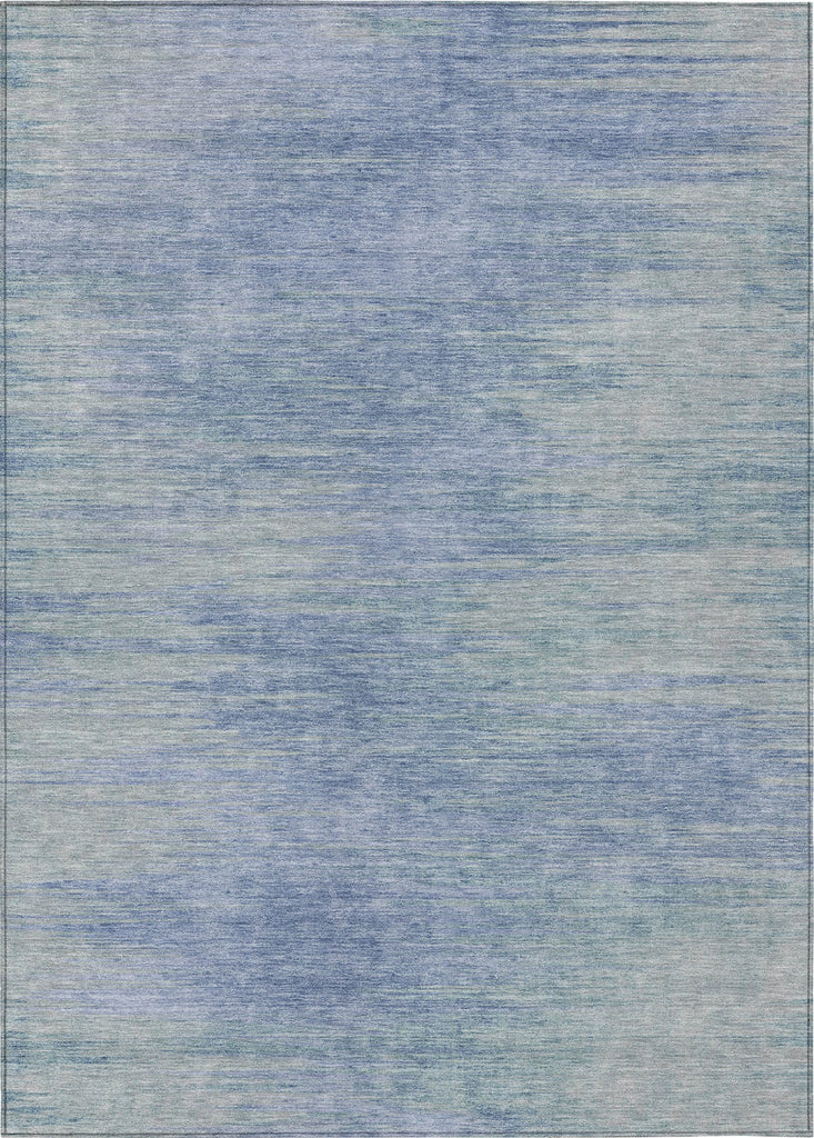 Piper Looms Chantille Lines ACN794 Denim Machine Washable Area Rug main image