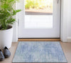 Piper Looms Chantille Lines ACN794 Denim Machine Washable Area Rug Scatter Lifestyle Image Feature