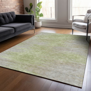 Piper Looms Chantille Lines ACN794 Sage Machine Washable Area Rug Lifestyle Image Feature