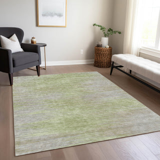 Piper Looms Chantille Lines ACN794 Sage Machine Washable Area Rug Lifestyle Image Feature