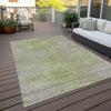 Piper Looms Chantille Lines ACN794 Sage Machine Washable Area Rug Outdoor Lifestyle Image Feature
