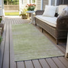 Piper Looms Chantille Lines ACN794 Sage Machine Washable Area Rug Runner Outdoor Lifestyle Image Feature