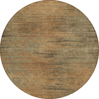 Piper Looms Chantille Lines ACN794 Terracotta Machine Washable Area Rug Round Main Image