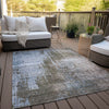 Piper Looms Chantille Modern ACN795 Brown Machine Washable Area Rug Outdoor Lifestyle Image Feature